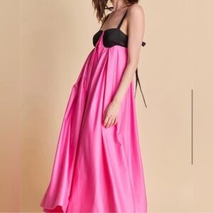 New Commence Bra-Splicing Halter Strap Long Maxi Dress Size M
